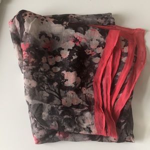 Club Monaco floral scarf